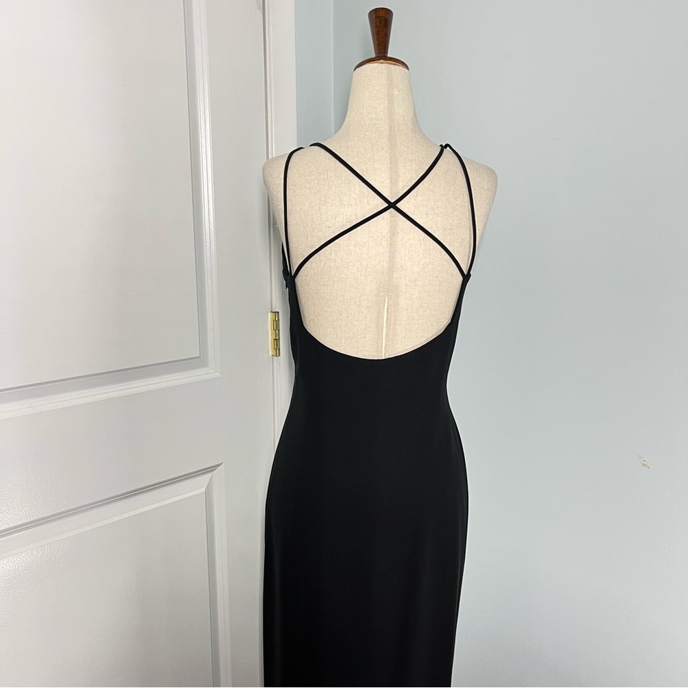 Tempo Paris black open back evening dress size 6 - Picture 11 of 14